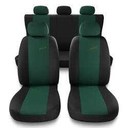 Universella sätesöverdrag till Daihatsu Materia (2006-....) - överdrag - Auto-Dekor - XR - grön