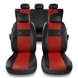 Universella sätesöverdrag till Daihatsu Terios I, II (1997-2019) - överdrag - Auto-Dekor - X-Line - röd