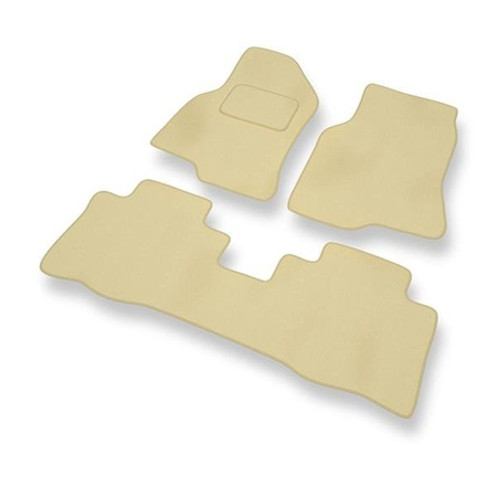 Velourmattor till Chevrolet Captiva I (2006-2011) - bilmattor - DGS Autodywan - beige