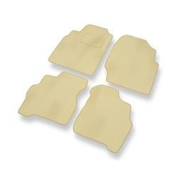 Velourmattor till Nissan Almera II (2000-2006) - bilmattor - DGS Autodywan - beige