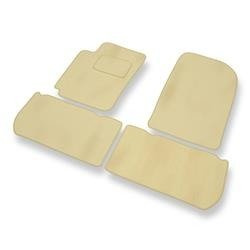 Velourmattor till Citroen Xsara Picasso (1999-2011) - bilmattor - DGS Autodywan - beige