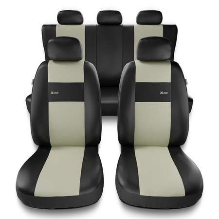 Universella sätesöverdrag till Alfa Romeo 147 (2000-2010) - överdrag - Auto-Dekor - X-Line - beige