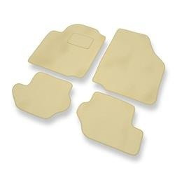 Velourmattor till Ford Fiesta IV (1995-2002) - bilmattor - DGS Autodywan - beige