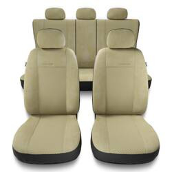 Universella sätesöverdrag till Daihatsu Materia (2006-....) - överdrag - Auto-Dekor - Prestige - beige