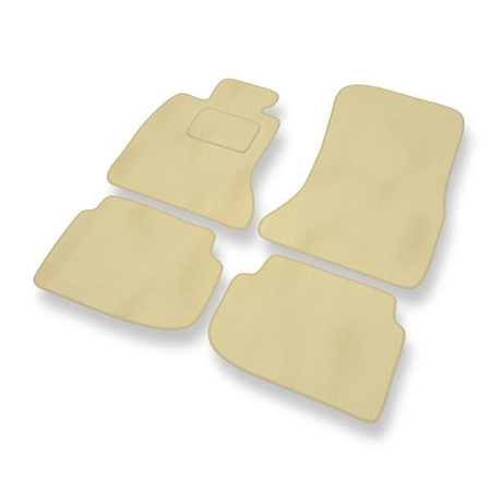 Velourmattor till BMW Serie 7 V F01/F02 (2008-2015) - bilmattor - DGS Autodywan - beige