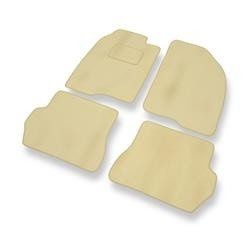 Velourmattor till Ford Fusion I (2002-2005) - bilmattor - DGS Autodywan - beige