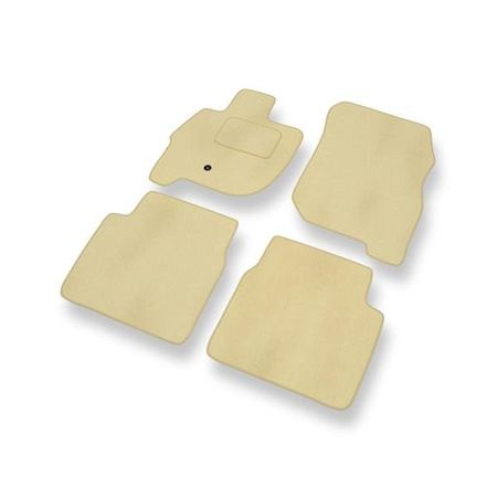 Velourmattor till Mitsubishi Galant IX (2006-2012) - bilmattor - DGS Autodywan - beige