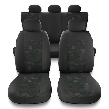 Universella sätesöverdrag till Daihatsu Terios I, II (1997-2019) - överdrag - Auto-Dekor - Elegance - grön