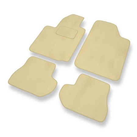 Velourmattor till Citroen C2 (2003-2010) - bilmattor - DGS Autodywan - beige