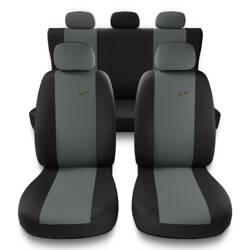 Universella sätesöverdrag till Daihatsu Materia (2006-....) - överdrag - Auto-Dekor - XR - ljusgrå