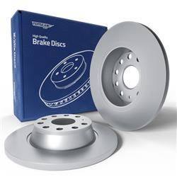 2x Bromsskivor till Volkswagen Caddy III Vagn, Kombi (2006-2015) - full - 272mm - Tomex - TX 72-45 (bakaxel)