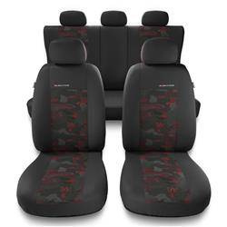Universella sätesöverdrag till Daihatsu Sirion I, II, III (1998-2019) - överdrag - Auto-Dekor - Elegance - röd