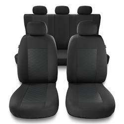 Universella sätesöverdrag till Daihatsu Sirion I, II, III (1998-2019) - överdrag - Auto-Dekor - Modern - MP-2 (grå)