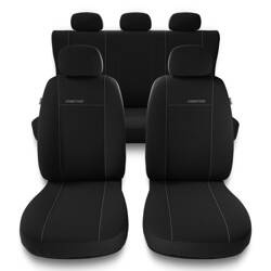 Universella sätesöverdrag till Daihatsu Materia (2006-....) - överdrag - Auto-Dekor - Prestige - svart