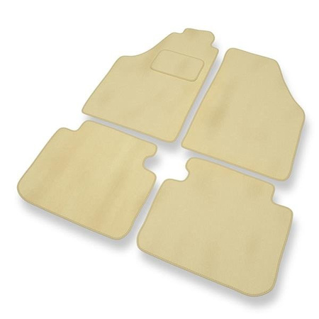 Velourmattor till Lancia Musa (2004-2011) - bilmattor - DGS Autodywan - beige