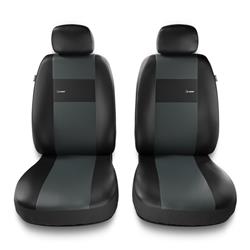 Universella sätesöverdrag till Seat Exeo (2009-2013) - överdrag - Auto-Dekor - X-Line 1+1 - grå