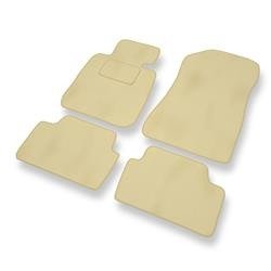 Velourmattor till BMW Serie 1 E81/E87 (2004-2013) - bilmattor - DGS Autodywan - beige