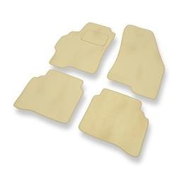 Velourmattor till Ford Mondeo II (1996-2000) - bilmattor - DGS Autodywan - beige