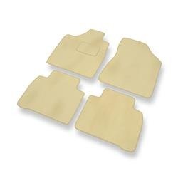 Velourmattor till Nissan Murano I (2002-2007) - bilmattor - DGS Autodywan - beige