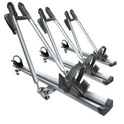 3x Taklasthållare för cykel, Takmonterad cykelhållare, låsbar med aluminiumtakräcke TOUR - Amos