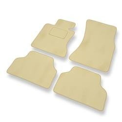 Velourmattor till BMW Serie 5 M5 IV E60 (2005-2010) - bilmattor - DGS Autodywan - beige