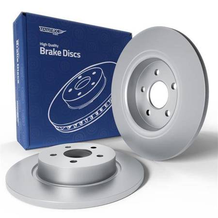 2x Bromsskivor till Ford Focus III Kombikupé, Kombi, Kombisedan, Sedan (2010-2019) - full - 271mm - Tomex - TX 72-98 (bakaxel)