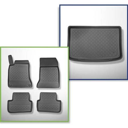 Sats: TPE-mattor + bagagerumsmatta till Mercedes-Benz A-klass W176 Hatchback (09.2012-04.2018) - Aristar - Guardliner