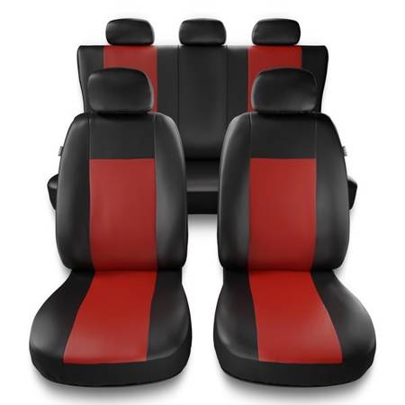 Universella sätesöverdrag till Hyundai Accent I, II, III (1994-2011) - överdrag - Auto-Dekor - Comfort - röd