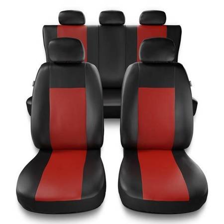 Universella sätesöverdrag till Volkswagen New Beetle (1998-2005) - överdrag - Auto-Dekor - Comfort - röd