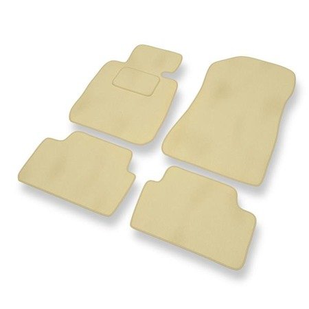 Velourmattor till BMW Serie 1 E81/E87 (2004-2013) - bilmattor - DGS Autodywan - beige