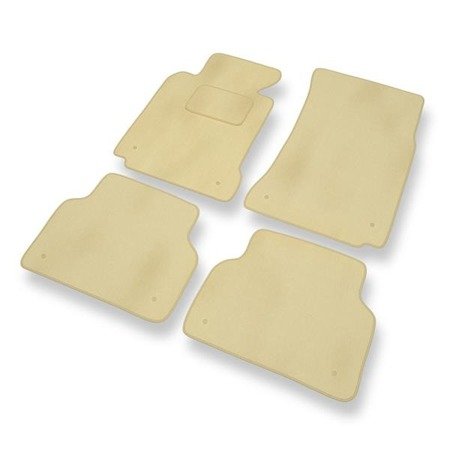 Velourmattor till BMW Serie 5 M5 III E39 (1998-2003) - bilmattor - DGS Autodywan - beige