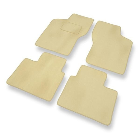 Velourmattor till Fiat Bravo (1995-2001) - bilmattor - DGS Autodywan - beige